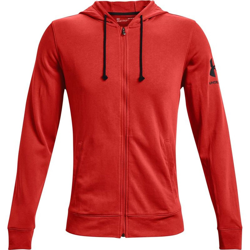 Herren Under Armour Rival Terry Jacke Rot - Sport & Freizeit