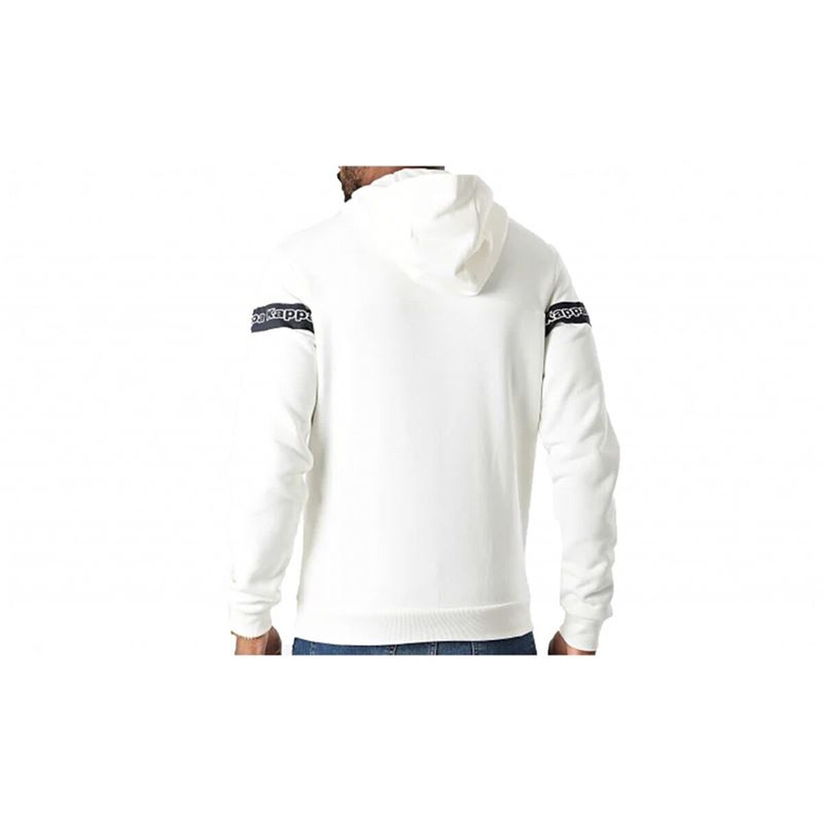 Herren Sweater Kapuze Kappa Itopo Weiß - Sport & Freizeit