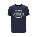 Herren Kurzarm T Shirt Russell Athletic Dunkelblau - Sport & Freizeit