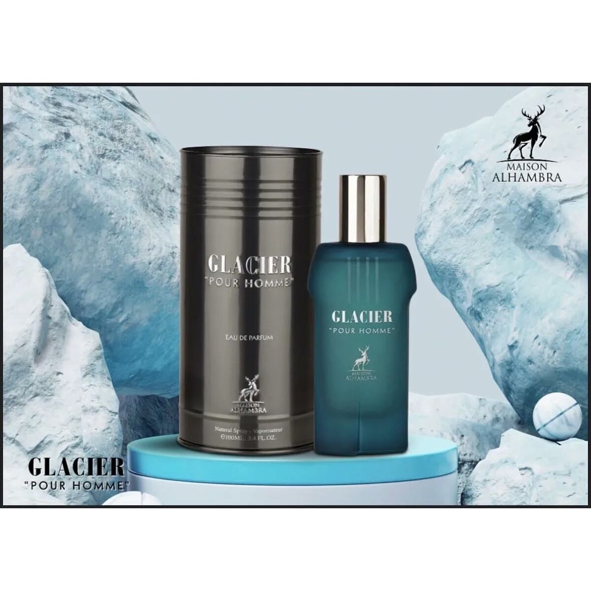 Herrenparfüm Maison Alhambra EDP Glacier 100 ml - AWK Flagship