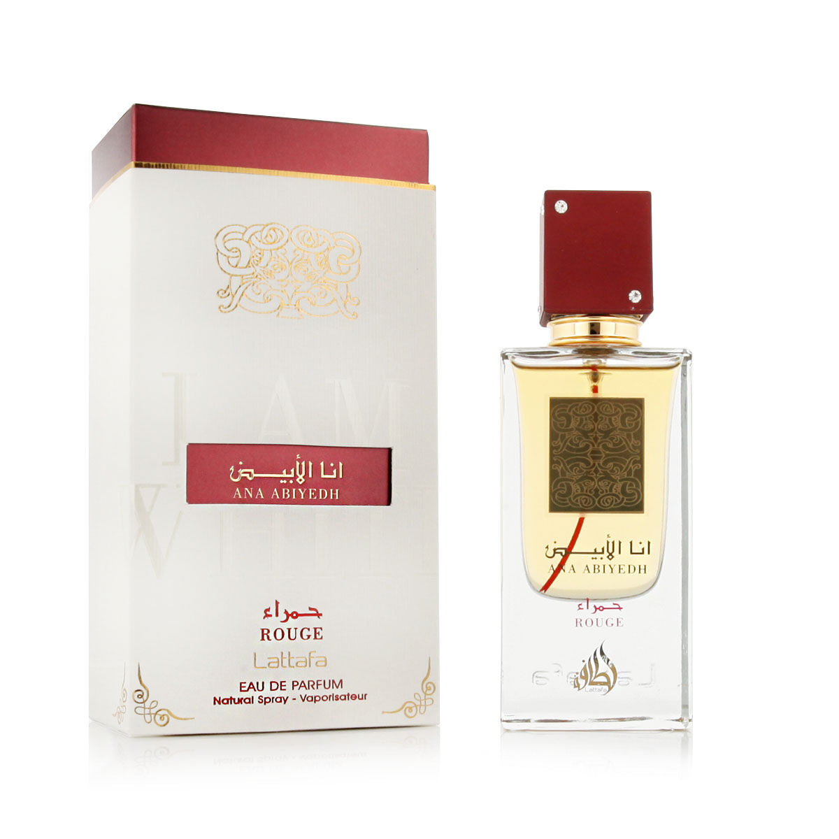 Unisex-Parfüm Lattafa EDP Ana Abiyedh Rouge 60 ml - AWK Flagship