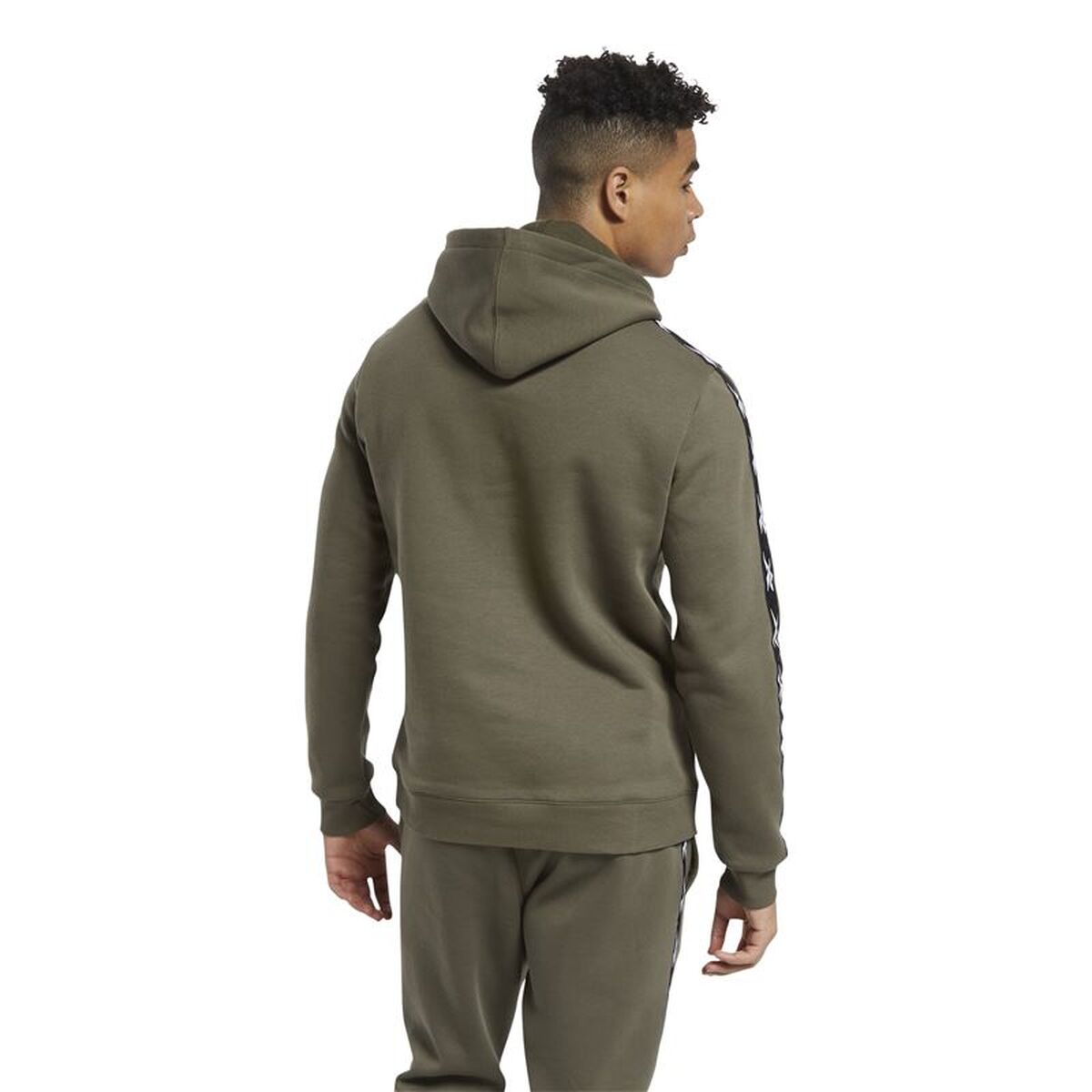 Herren Sweater Reebok Training Essentials Tape Khaki - Sport & Freizeit
