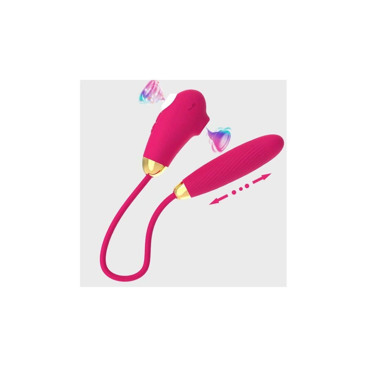 Dual Stimulationsvibrator VSCNOVELTY Rosa - AWK Flagship