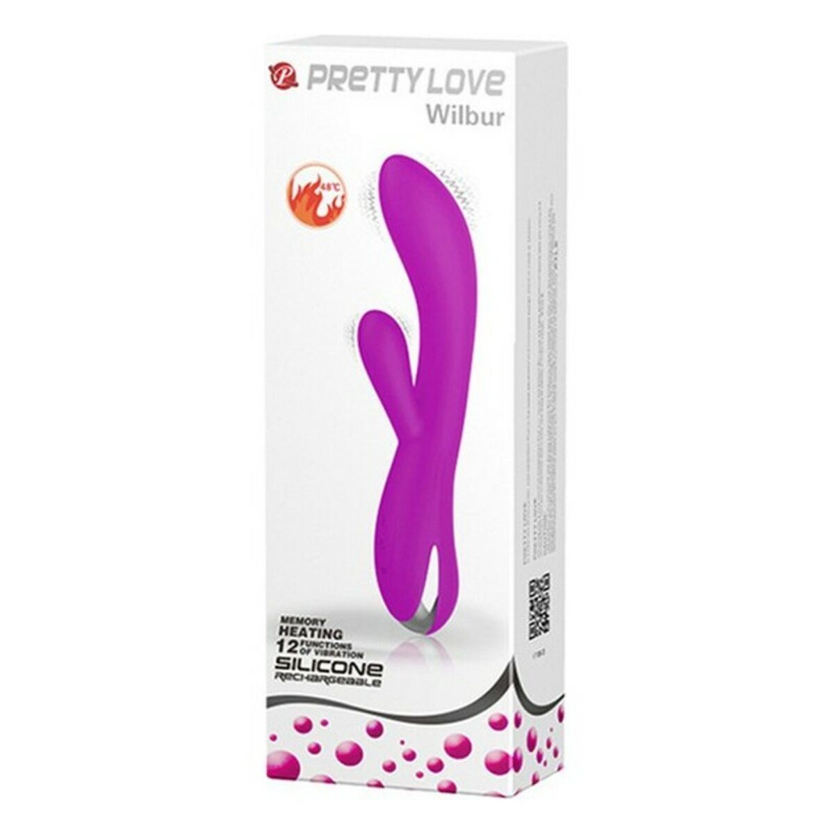 Dual Stimulationsvibrator Pretty Love Wilbur Rosa (11 cm) - AWK Flagship