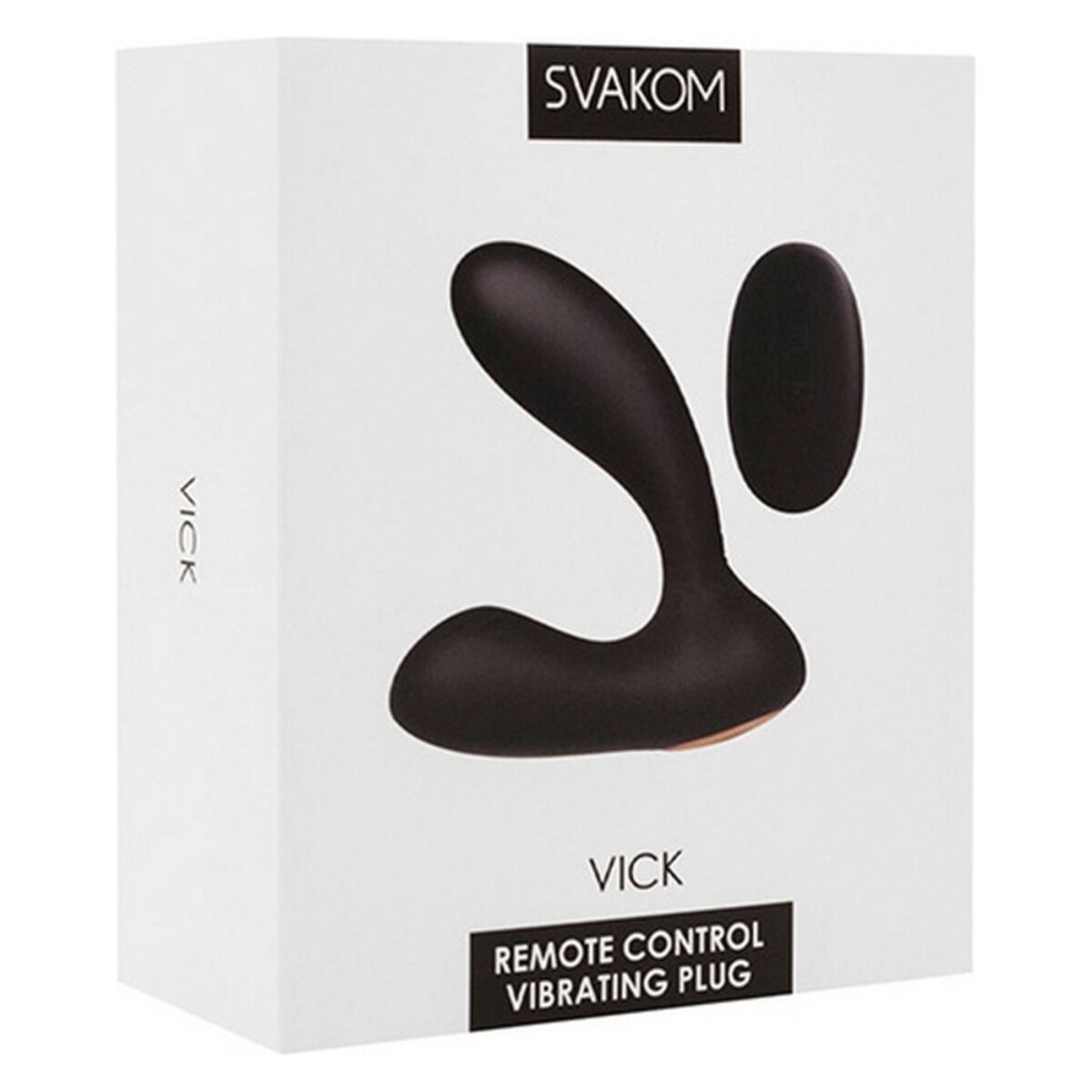 Vick Powerful Plug Silikon Noir Prostatastimulator Svakom - AWK Flagship