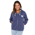 Damenjacke Rip Curl Galicia Full Zip Fleece Marineblau - Mode & Accessoires