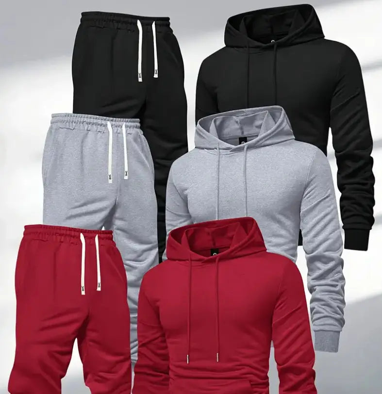 Herren Freizeit-Sportset mit Hoodie & Hose