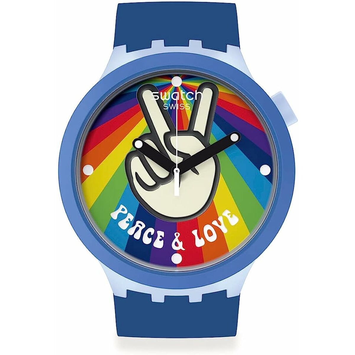 Herrenuhr Swatch PEACE HAND LOVE (Ø 47 mm) - AWK Flagship