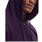 Herren Under Armour Rival Terry Magenta Jacke - Sport & Freizeit