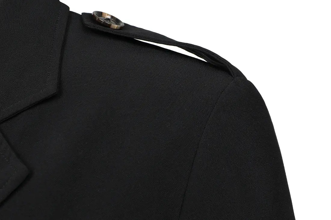 Herren Outdoor-Trenchcoat, mittellang