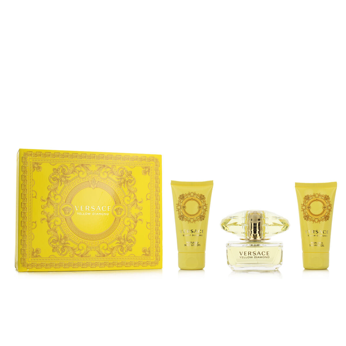 Set mit Damenparfüm Versace EDT Yellow Diamond 3 Stücke - AWK Flagship