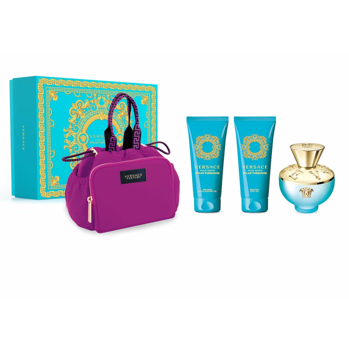 Set mit  Versace EDT Dylan Turquoise 4 Stk. - Damen - AWK Flagship