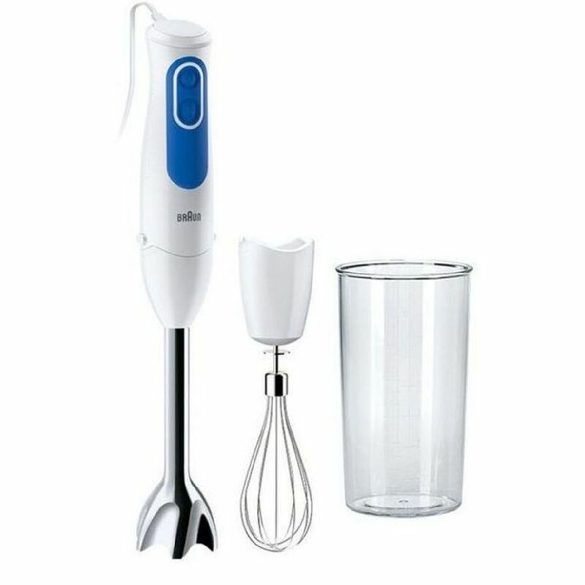 Wasserdichter Mixer Braun MQ3005WH 0,6 L INOX 700W Weiß - AWK Flagship