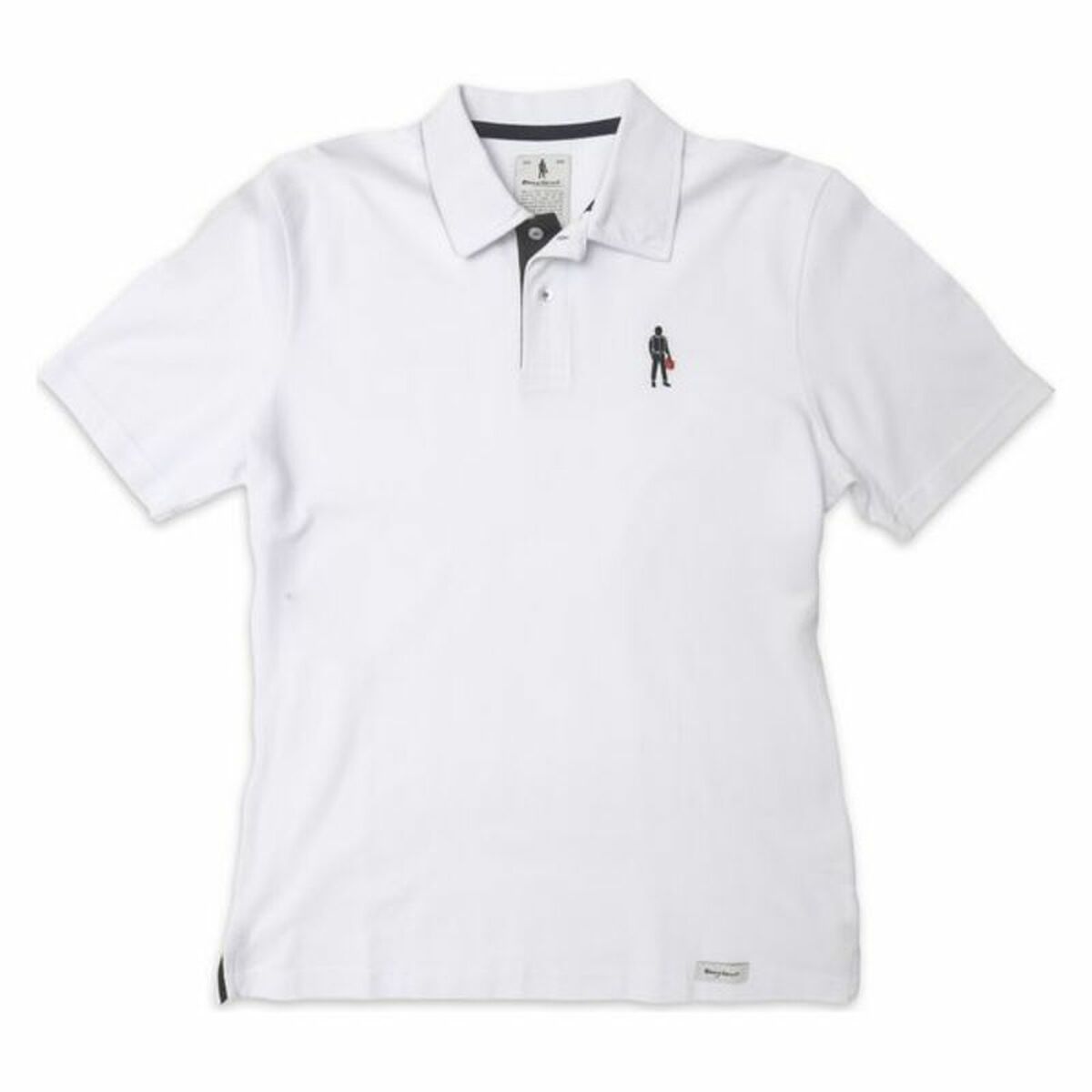 Herren Kurzarm-Poloshirt OMP Driver Icon Weiß - AWK Flagship