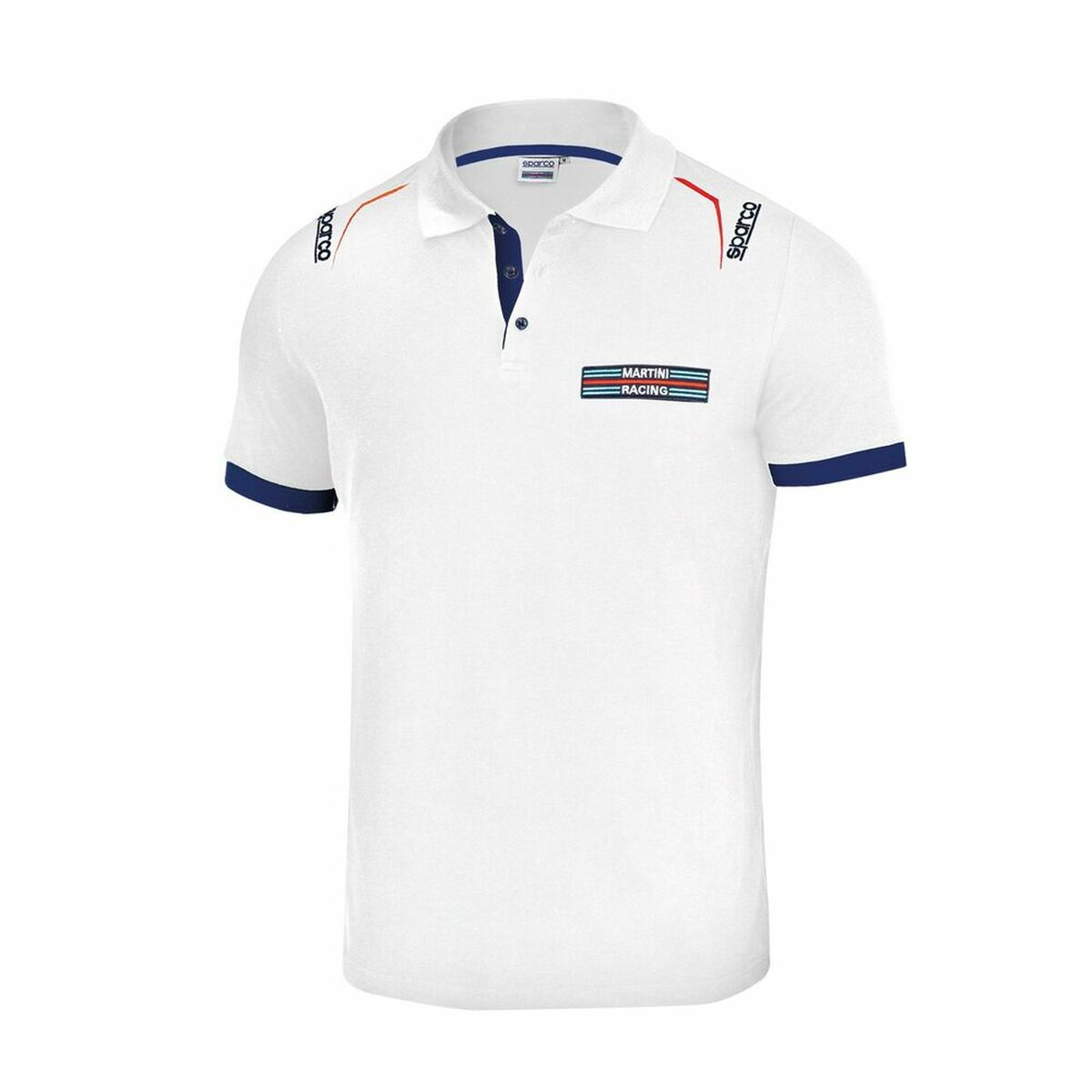 Herren Kurzarm-Poloshirt Sparco Martini Racing Weiß (Größe M) - AWK Flagship