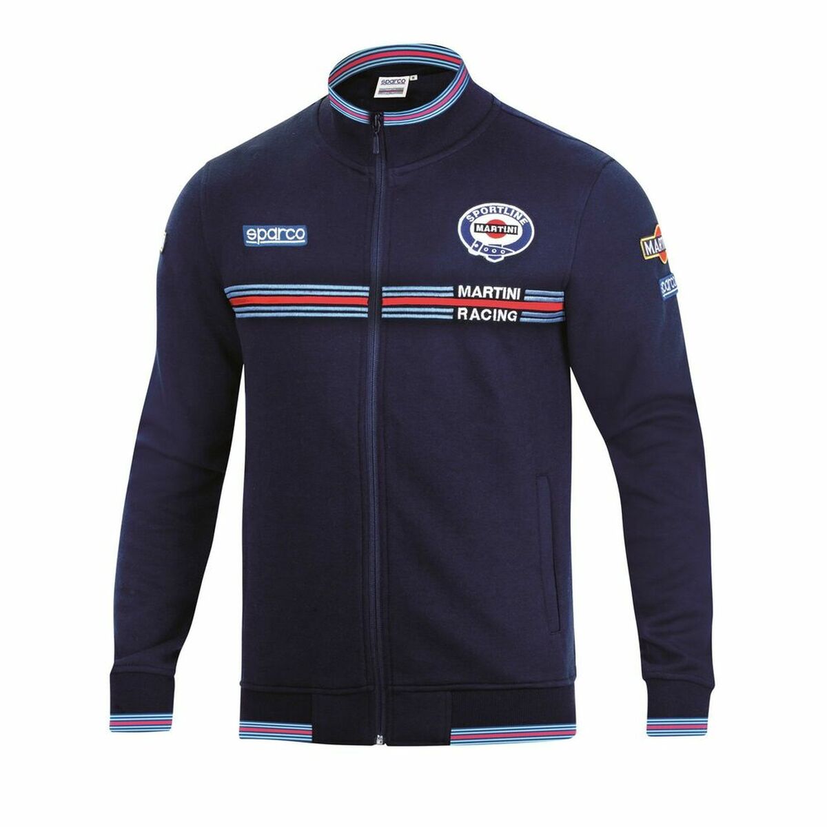 Herren Sweater ohne Kapuze Sparco Martini Racing Marineblau - AWK Flagship