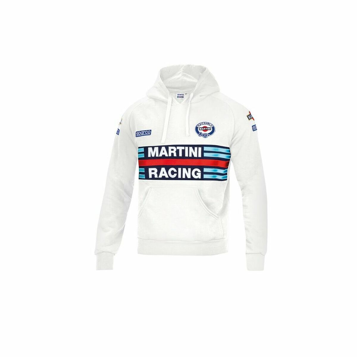 Herren Sweater mit Kapuze Sparco Martini Racing Weiß - AWK Flagship