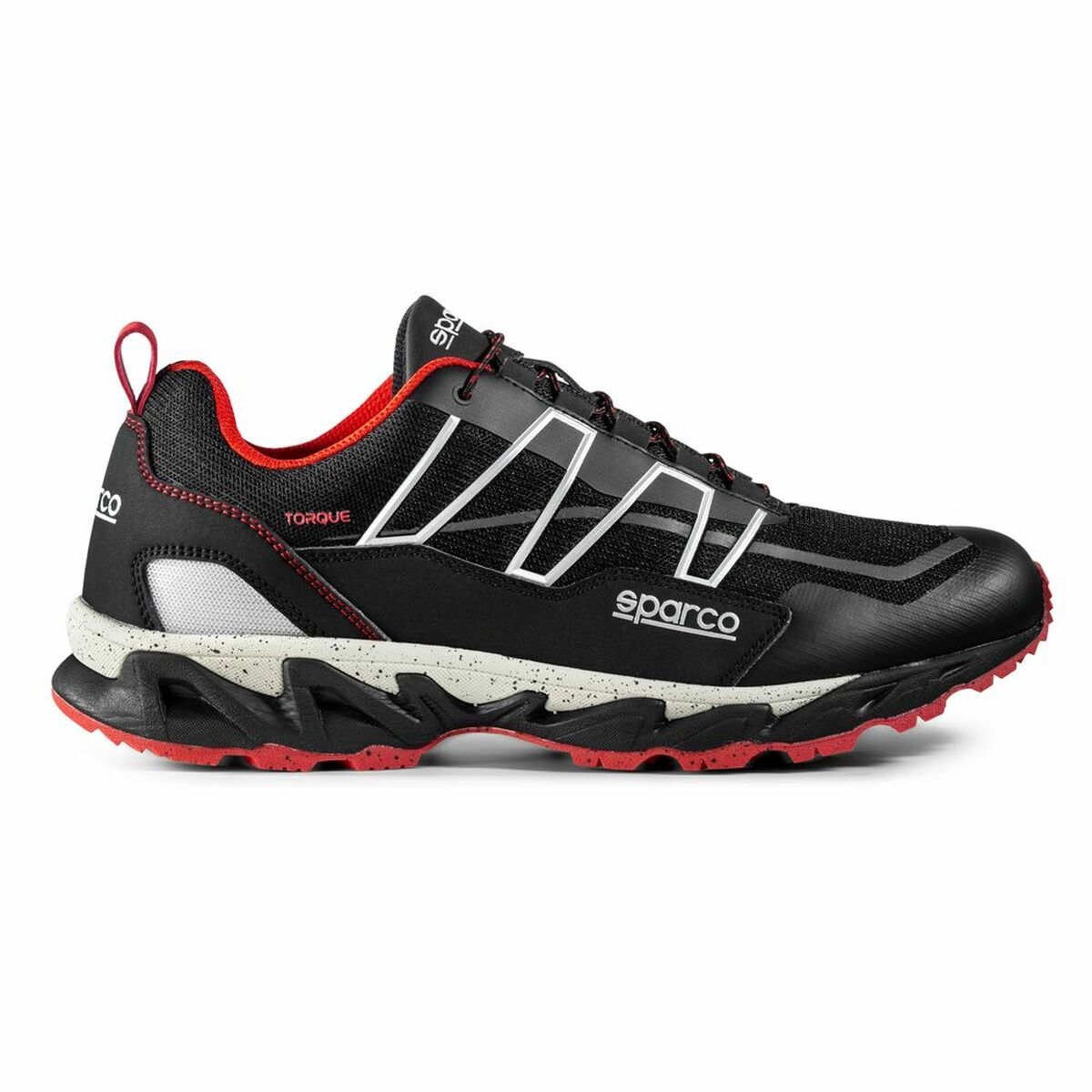 Sicherheits-Schuhe Sparco TORQUE ALGARVE Schwarz/Rot (42) - AWK Flagship