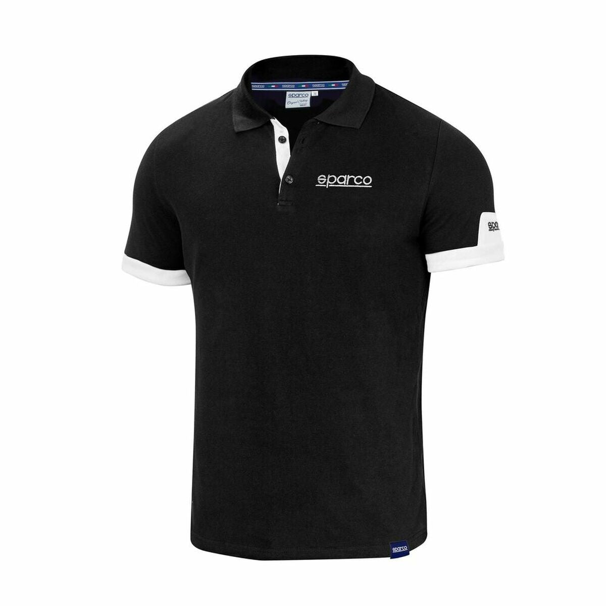 Kurzarm Poloshirt Sparco S01322NR2M Schwarz M - AWK Flagship