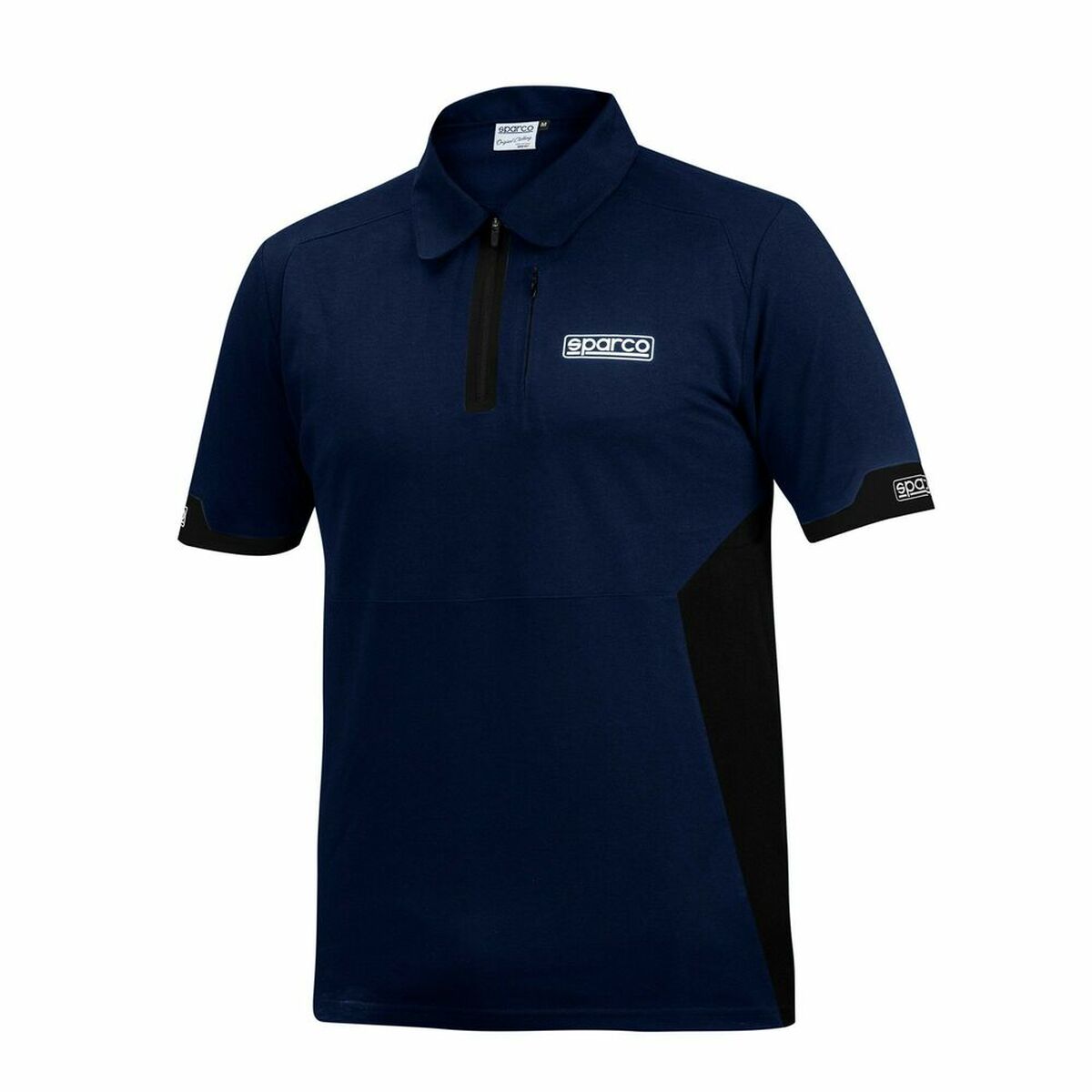 Herren Kurzarm-Poloshirt Sparco S01367BMNR2M Blau/Schwarz M - AWK Flagship