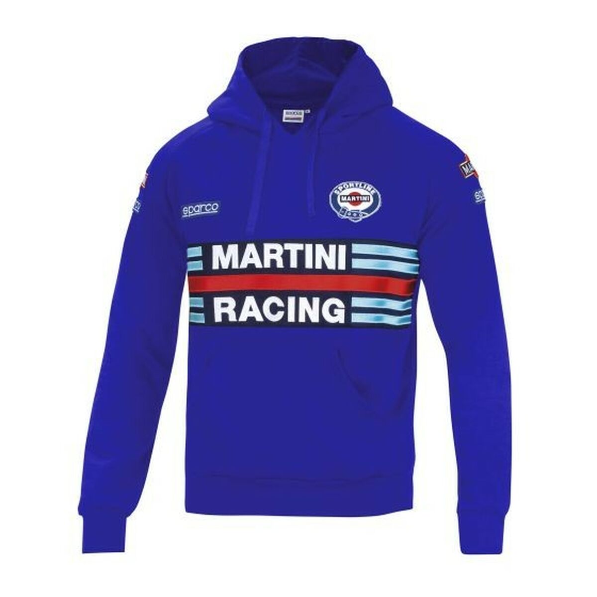 Sweater mit Kapuze Sparco Martini Racing Blau - AWK Flagship