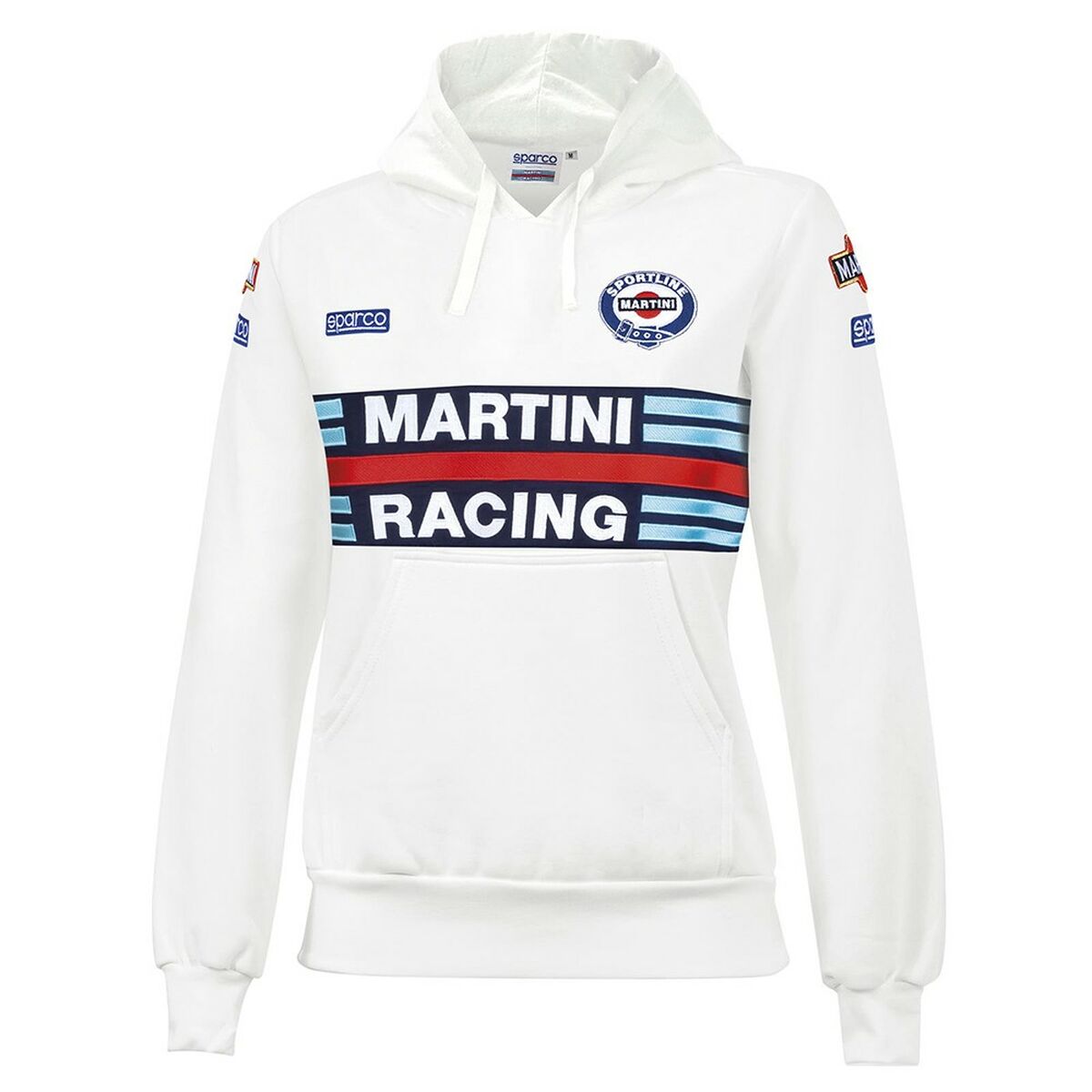 Damen Sweater mit Kapuze Sparco Martini Racing Weiß - AWK Flagship