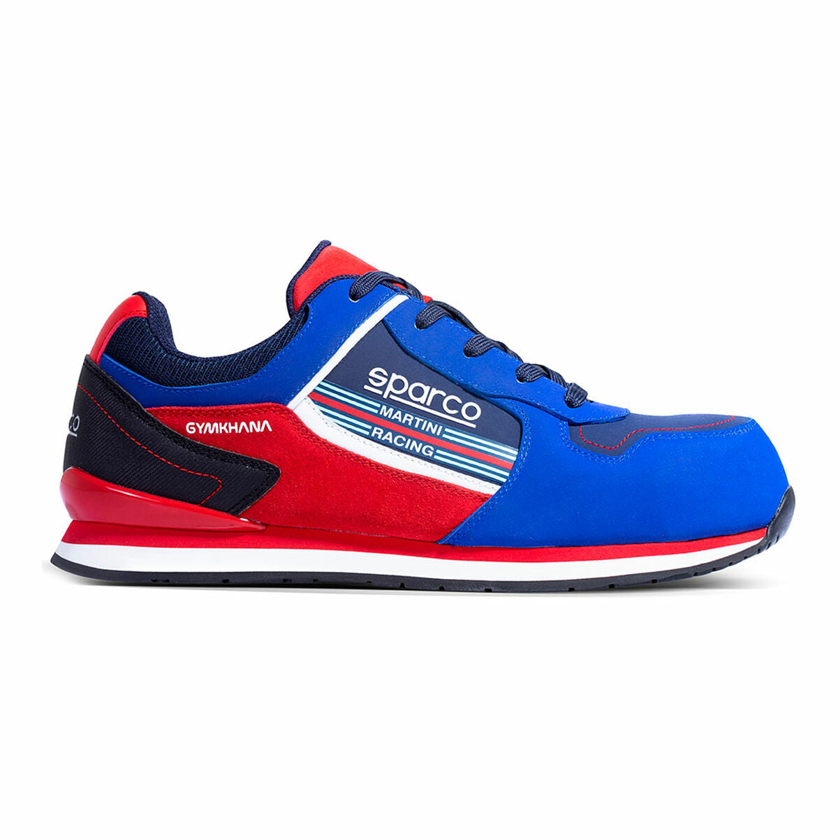 Sicherheits-Schuhe Sparco Ndis Scarpa Gymkhana Martini Racing S3 ESD Blau Rot - AWK Flagship