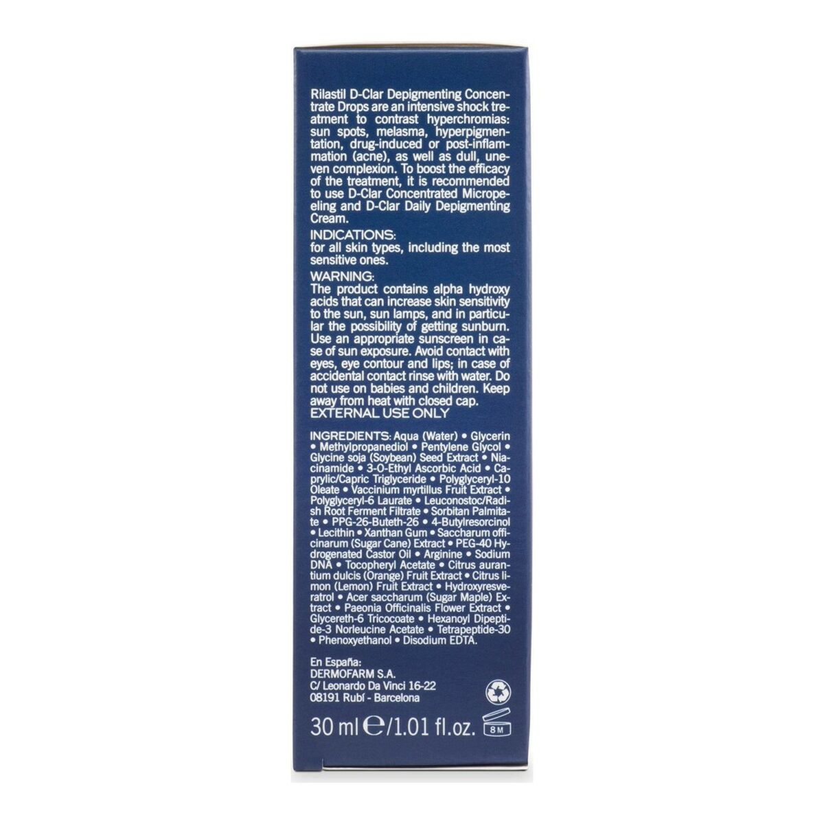 Intensives Anti-Flecken-Konzentrat D-Clar Rilastil Clar 30 ml - AWK Flagship