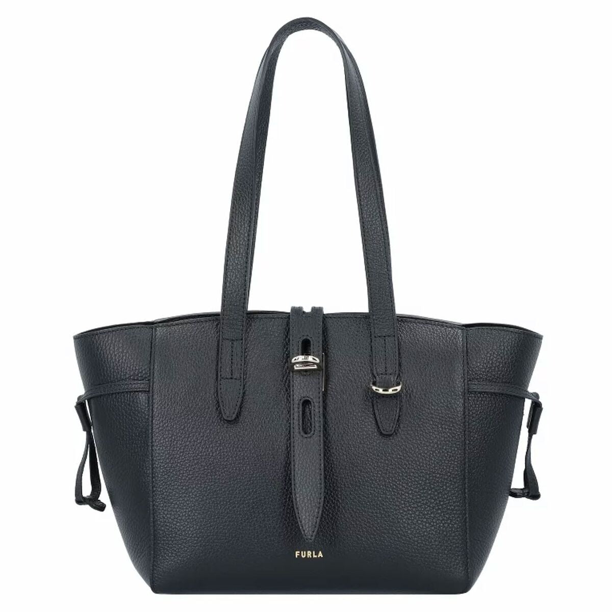 Schwarze Damen Handtasche aus Leder - AWK Flagship