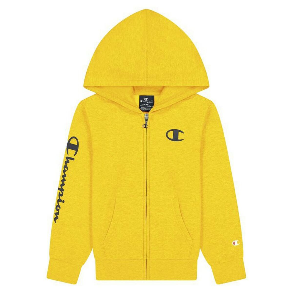 Sportjacke für Kinder Champion Full Zip Logo Gelb - AWK Flagship