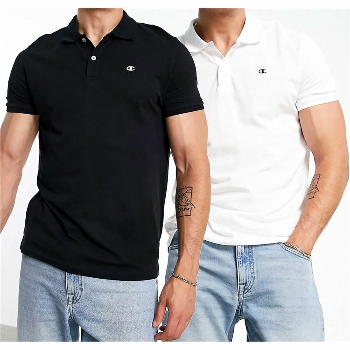 Herren Kurzarm-Poloshirt Champion Schwarz - AWK Flagship