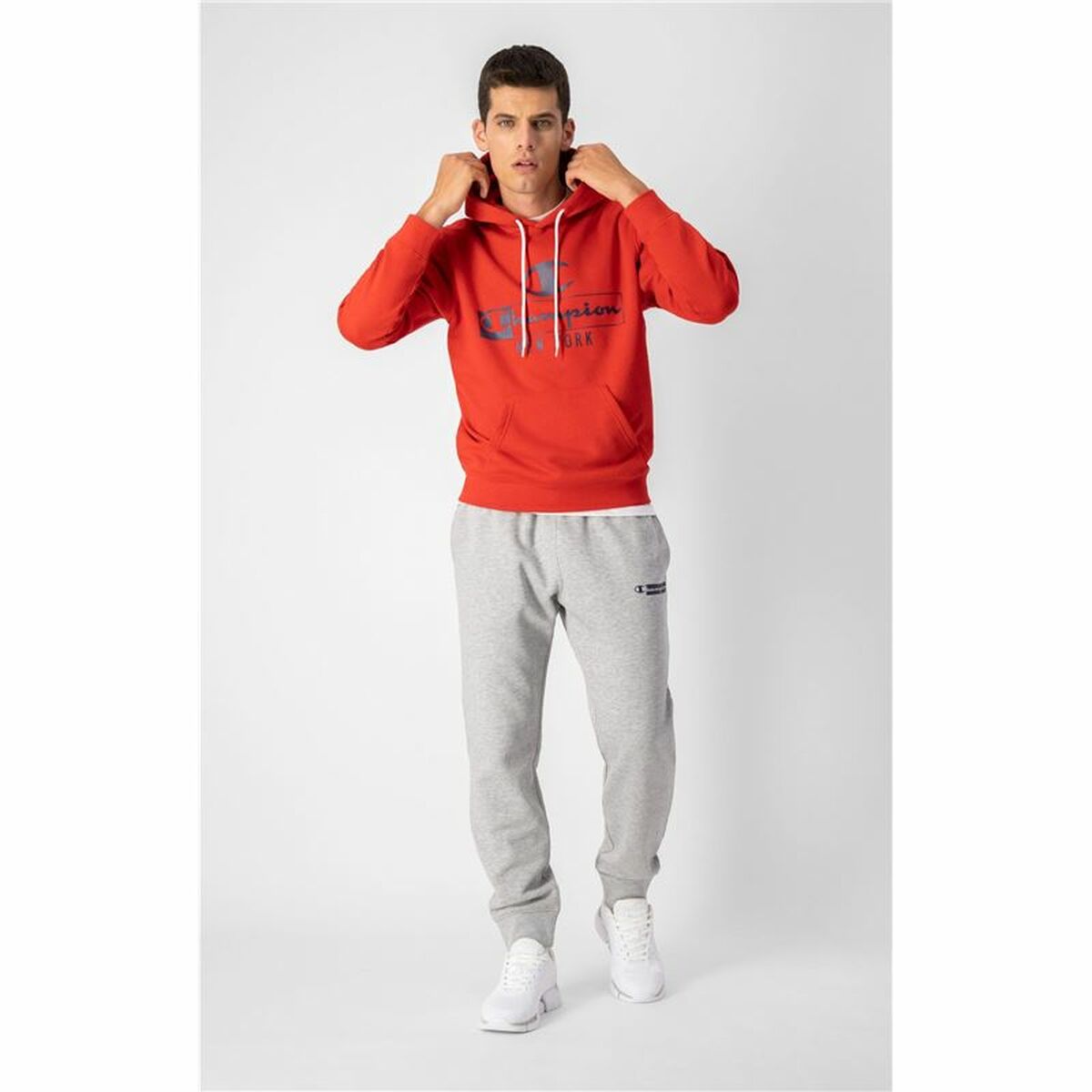 Herren Sweater mit Kapuze Champion Rot - AWK Flagship