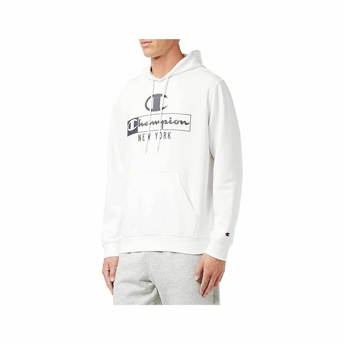 Herren Sweater mit Kapuze Champion New York Weiß - AWK Flagship