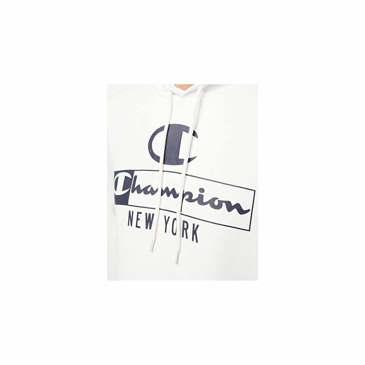 Herren Sweater mit Kapuze Champion New York Weiß - AWK Flagship