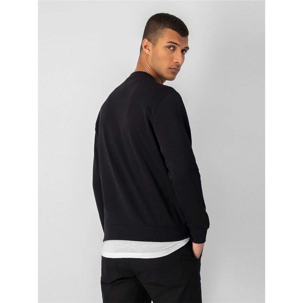 Herren Sweater mit Kapuze Champion Crewneck Weiß Schwarz - AWK Flagship