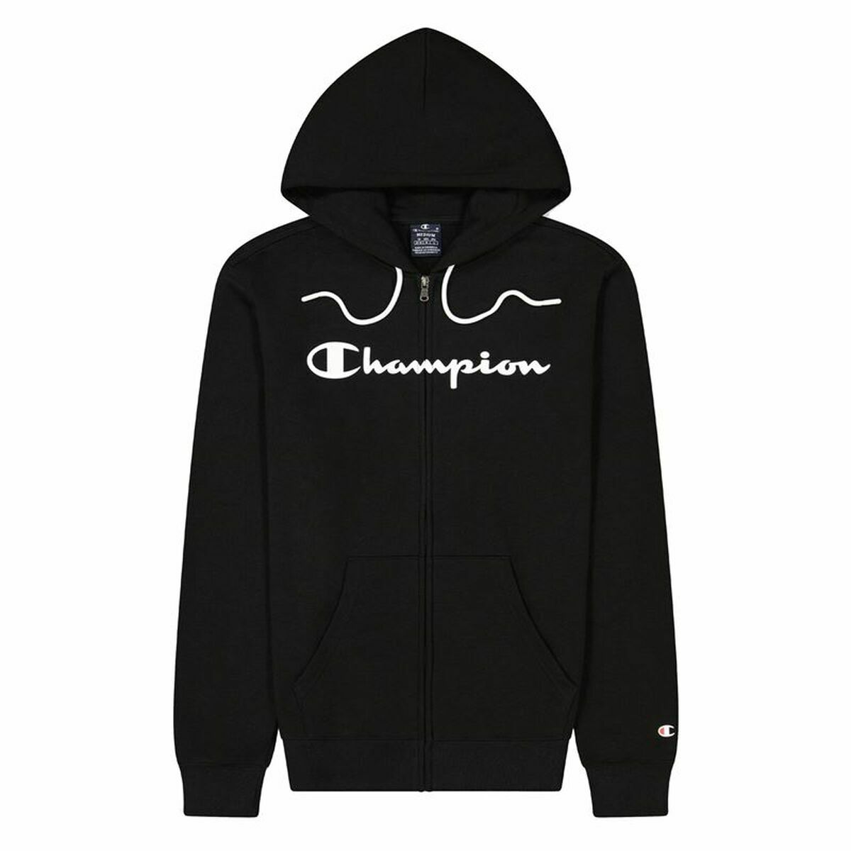 Herren Sweater mit Kapuze Champion Hooded Full Zip Schwarz - AWK Flagship