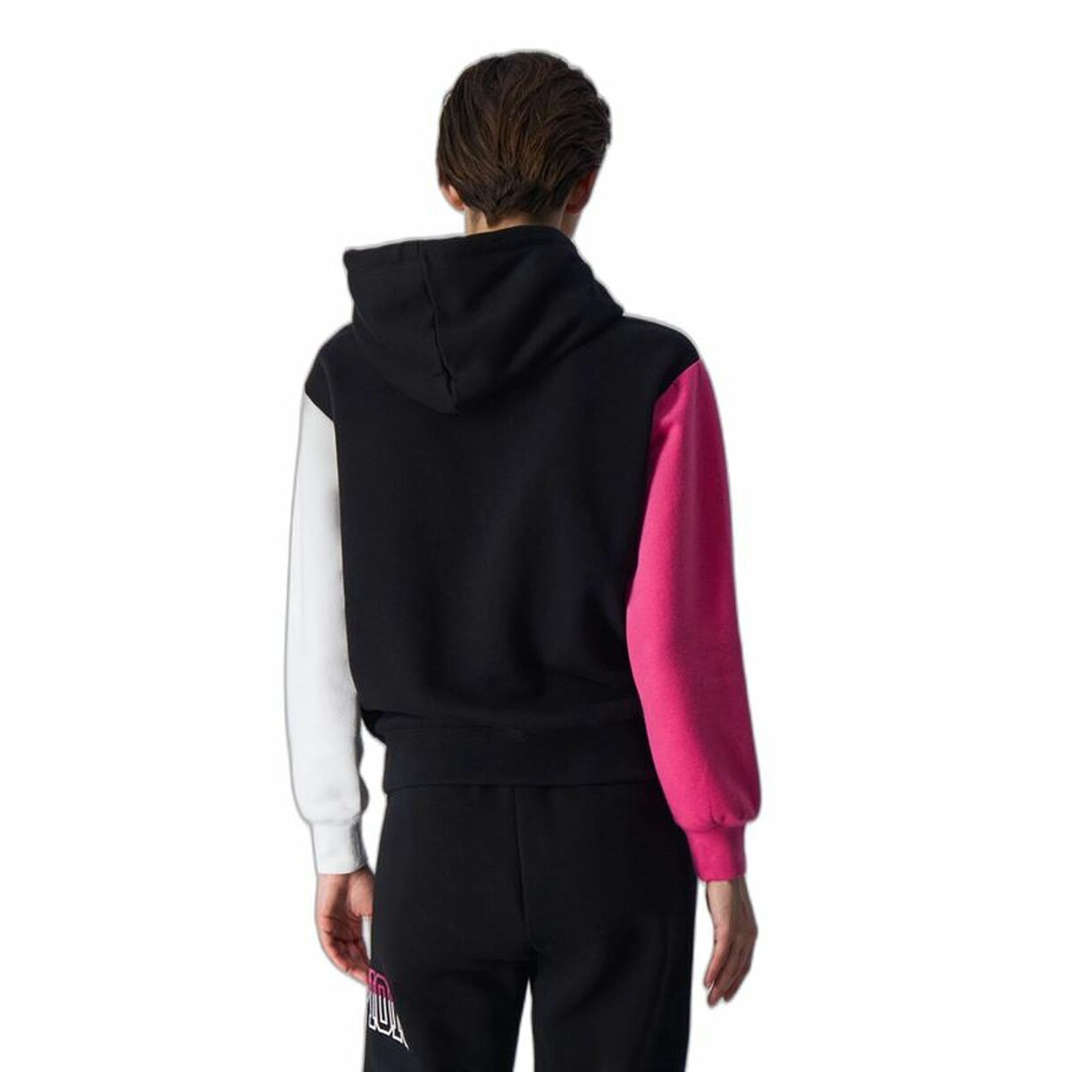 Damen Sweater mit Kapuze Champion Legacy Weiß Rosa Schwarz - AWK Flagship