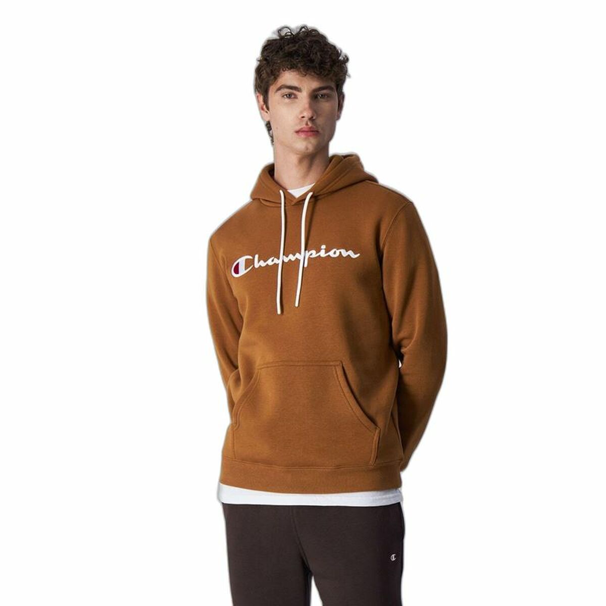 Herren Sweater mit Kapuze Champion Legacy Ocker - AWK Flagship