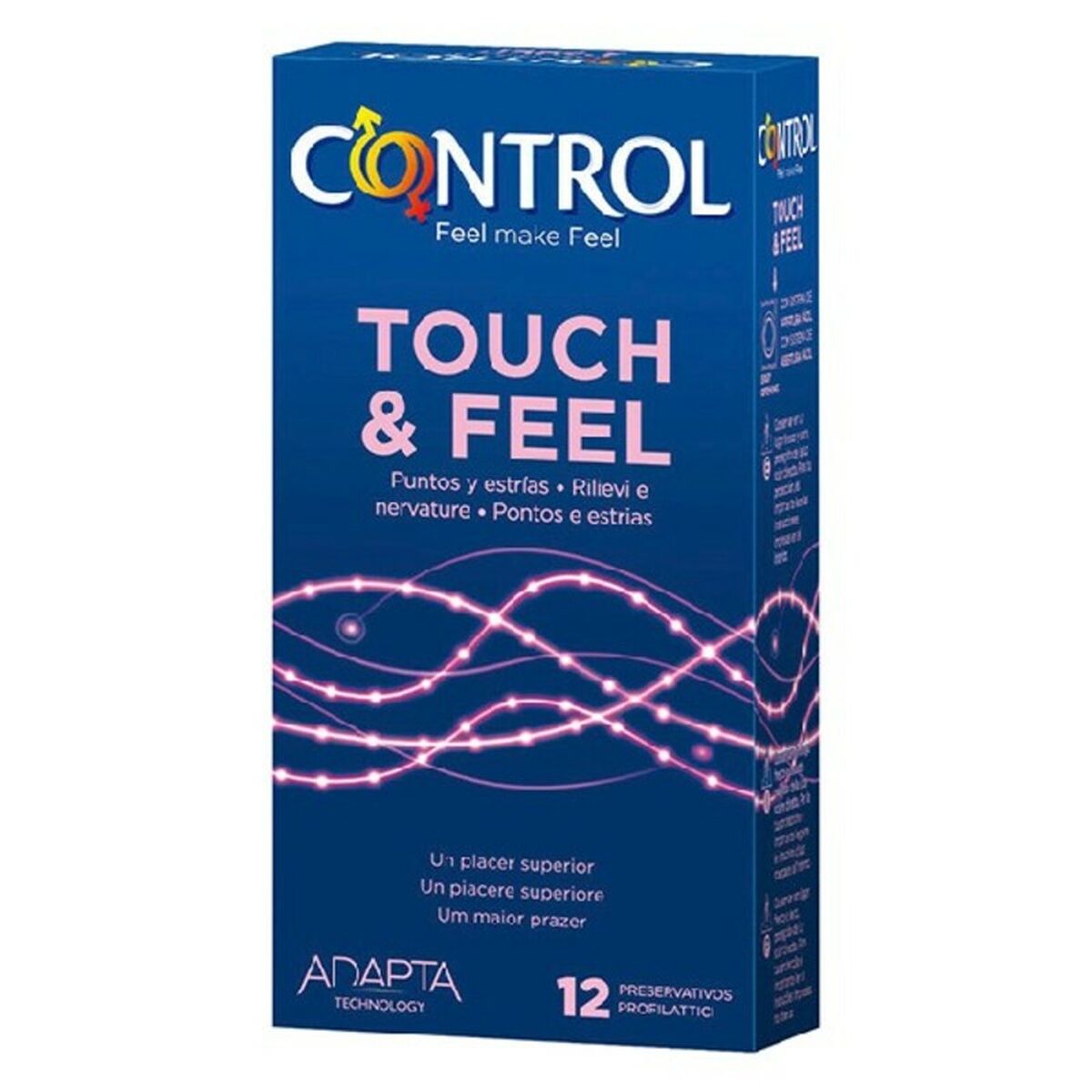 Kondome Touch and Feel Control (12 uds) - AWK Flagship