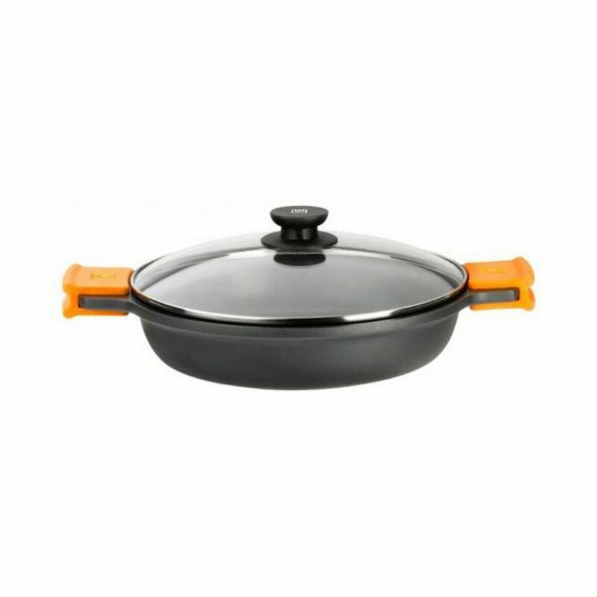 Kasserolle BRA A270532 (32 cm) Schwarz Schwarz/Orange Metall Aluminium Geschmiedetes Aluminium Aluminiumguss Ø 32 cm - AWK Flagship