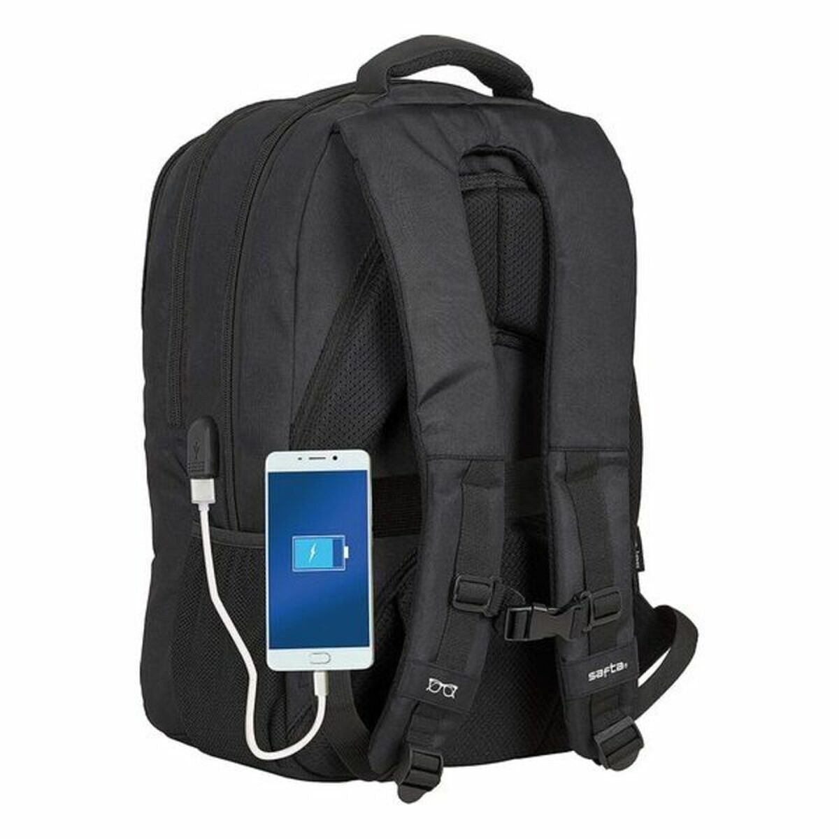 Laptop- und Tablet-Rucksack mit USB-Anschluss Safta 15,6'' Schwarz 30 x 43 x 16 cm - AWK Flagship