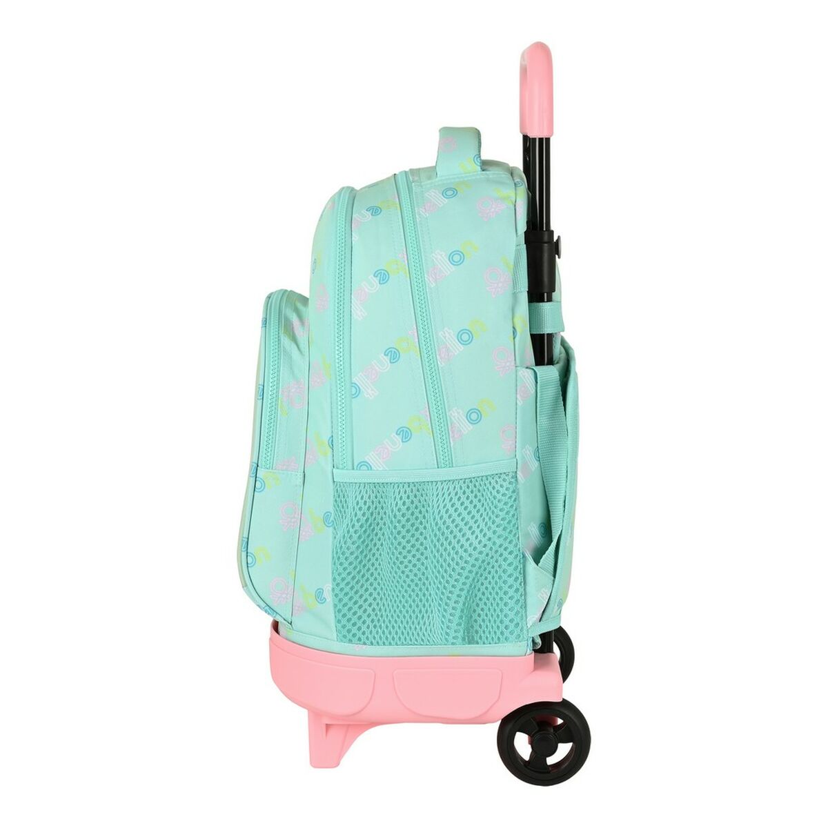 Schulrucksack mit Rädern Benetton World Minze (33 x 45 x 22 cm) - AWK Flagship