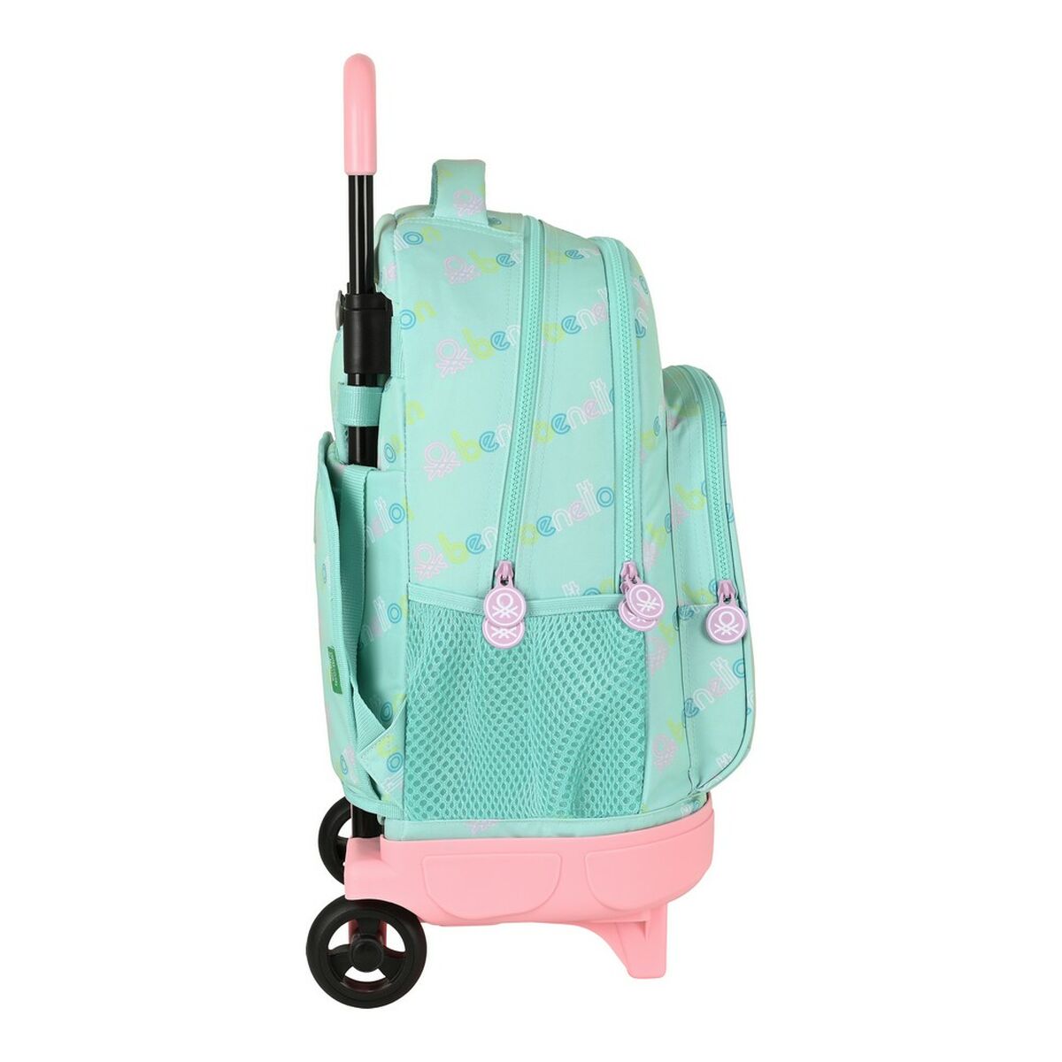 Schulrucksack mit Rädern Benetton World Minze (33 x 45 x 22 cm) - AWK Flagship