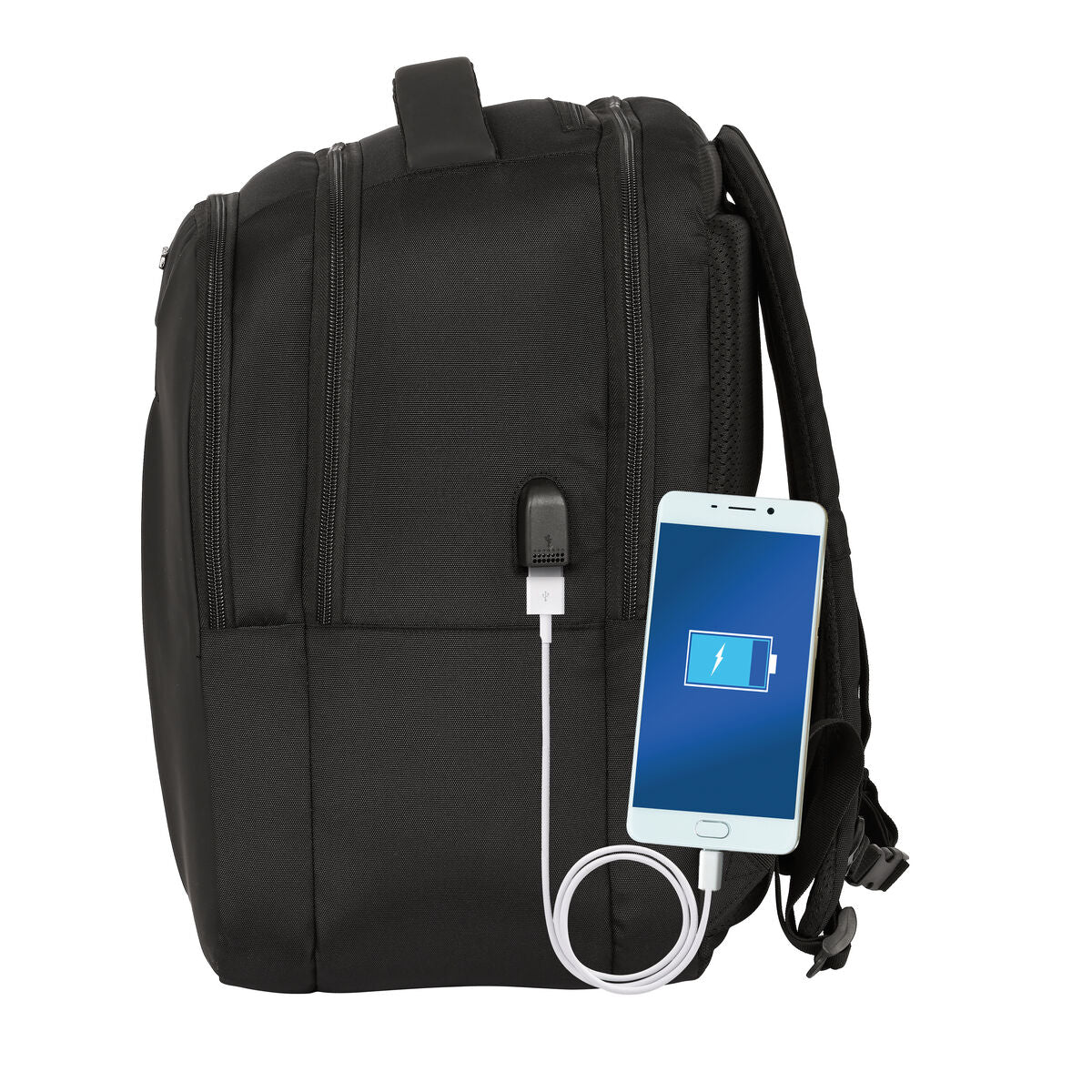 Laptop- und Tablet-Rucksack mit USB-Anschluss Safta Business Schwarz (31 x 45 x 23 cm) - AWK Flagship