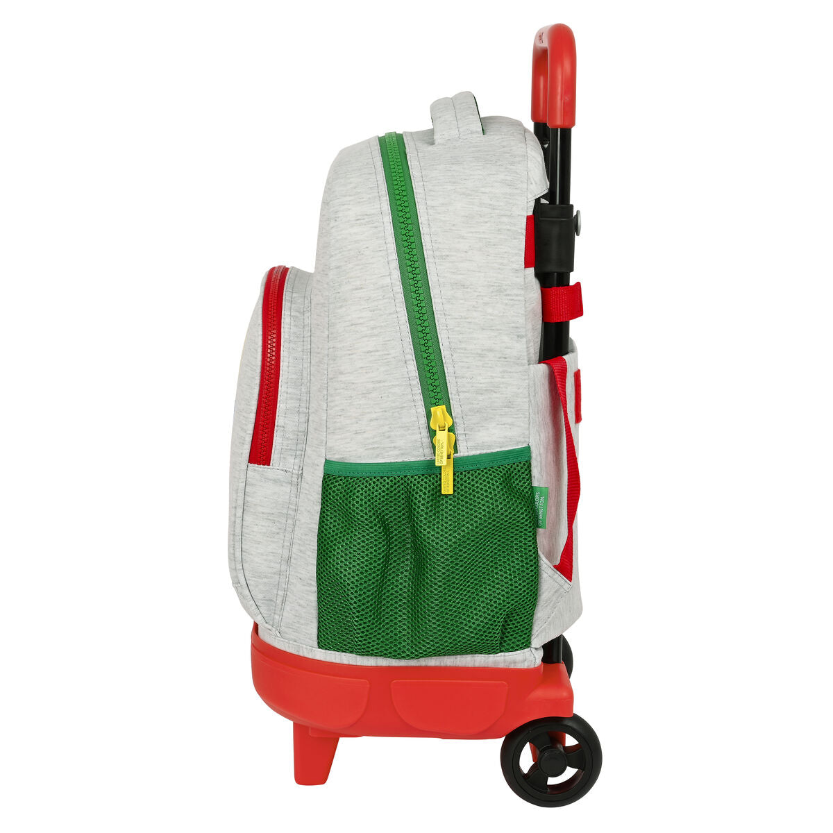 Schulrucksack mit Rädern Benetton Pop Grau (33 x 45 x 22 cm) - AWK Flagship