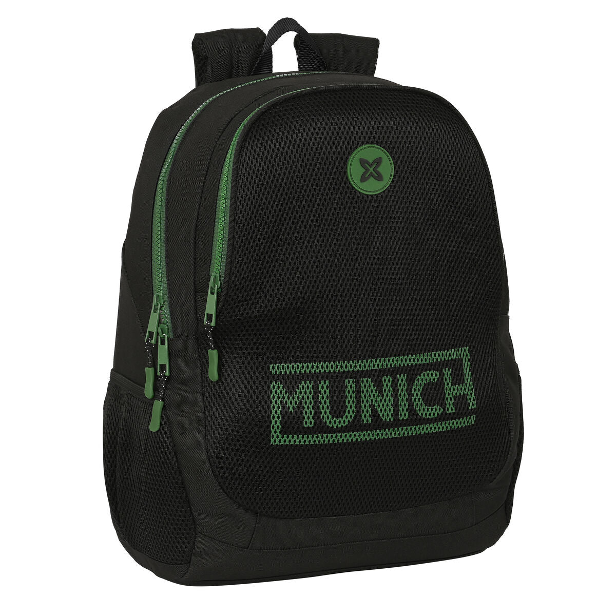 Schulrucksack Munich Caviar Schwarz 32 x 44 x 16 cm - AWK Flagship