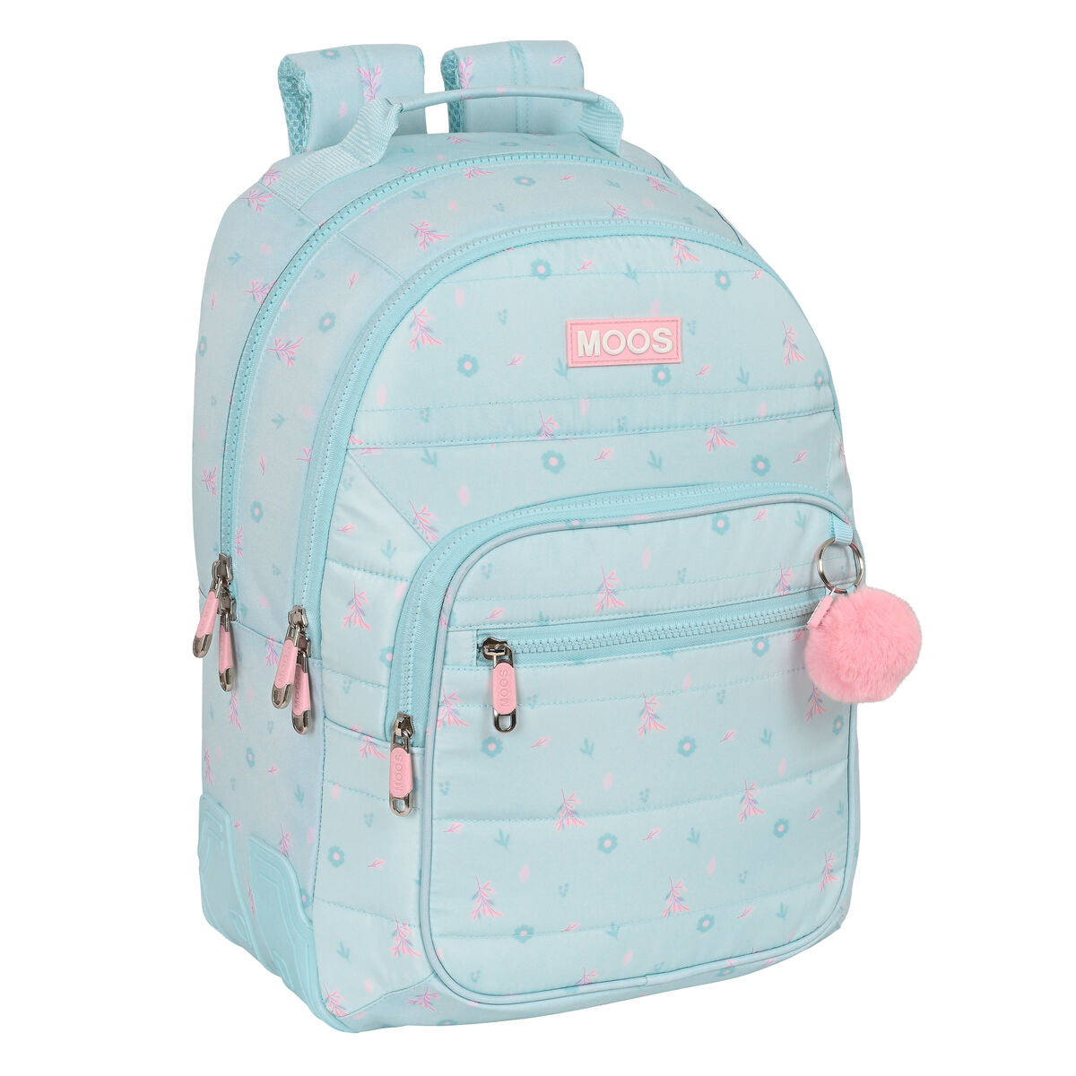 Schulrucksack Moos Garden türkis 32 x 42 x 15 cm - AWK Flagship