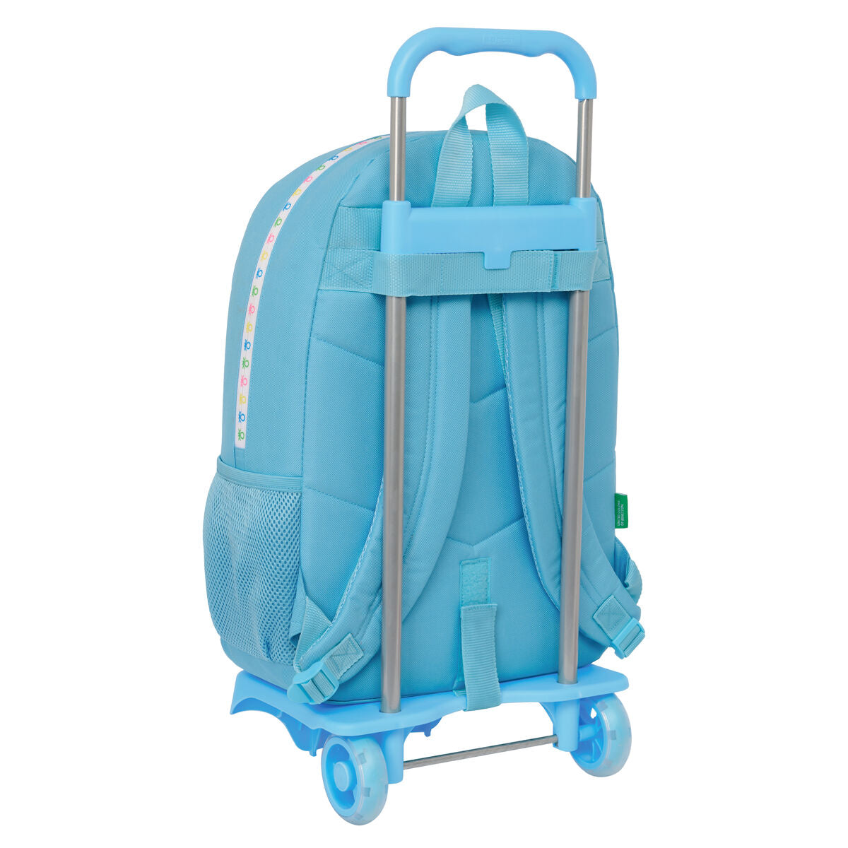 Schulrucksack mit Rädern Benetton Spring Himmelsblau 30 x 46 x 14 cm - AWK Flagship