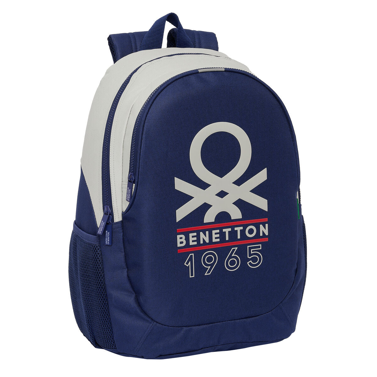 Schulrucksack Benetton Varsity Grau Marineblau 32 x 44 x 16 cm - AWK Flagship