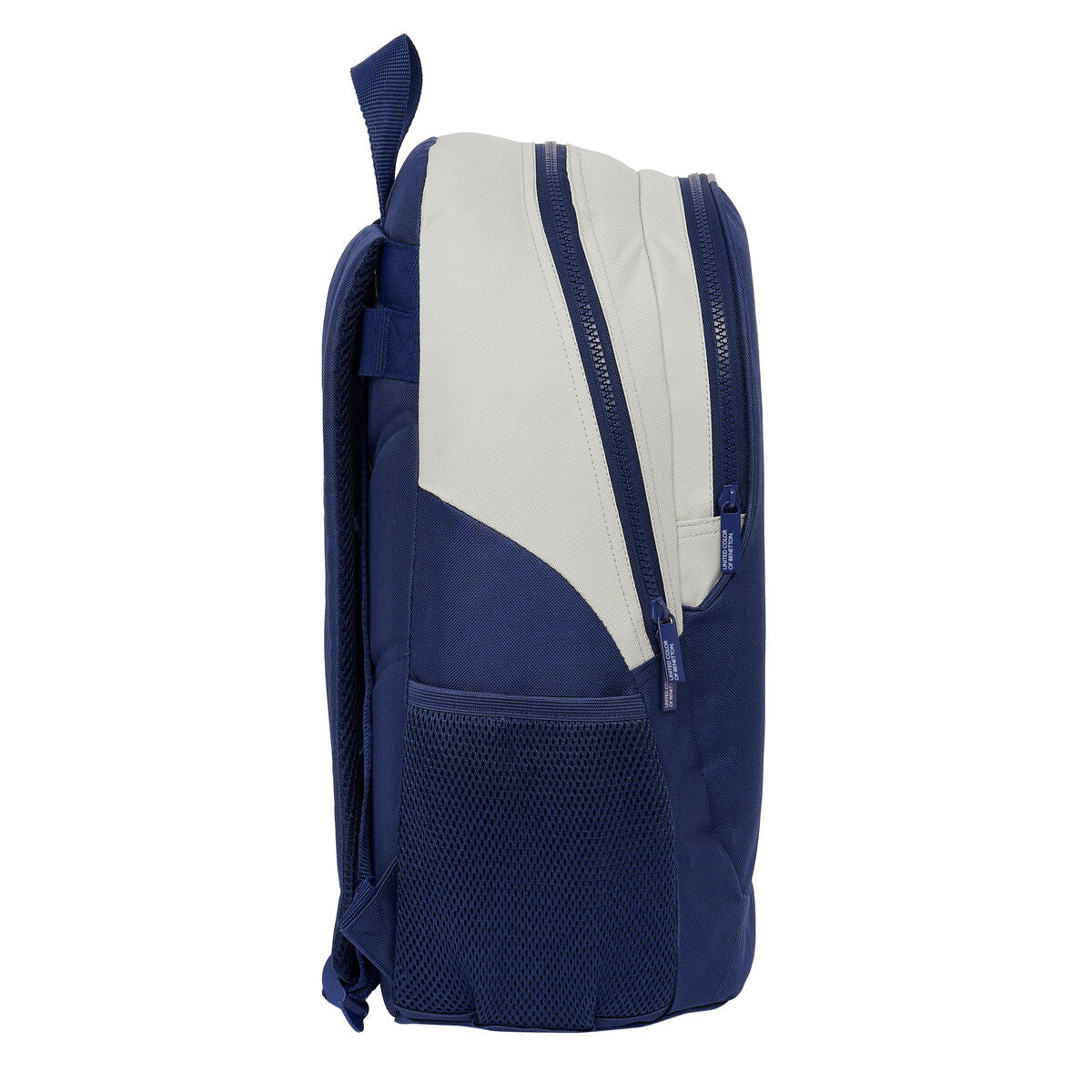 Schulrucksack Benetton Varsity Grau Marineblau 32 x 44 x 16 cm - AWK Flagship